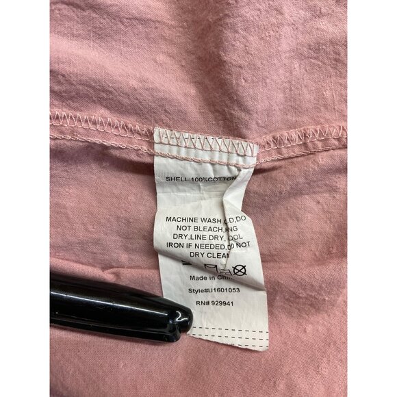 Suzanne Betro Y2K Peasant Top XL Pink Lace Trim Tassel Tie Neck Boho Cottagecore - Picture 4 of 6